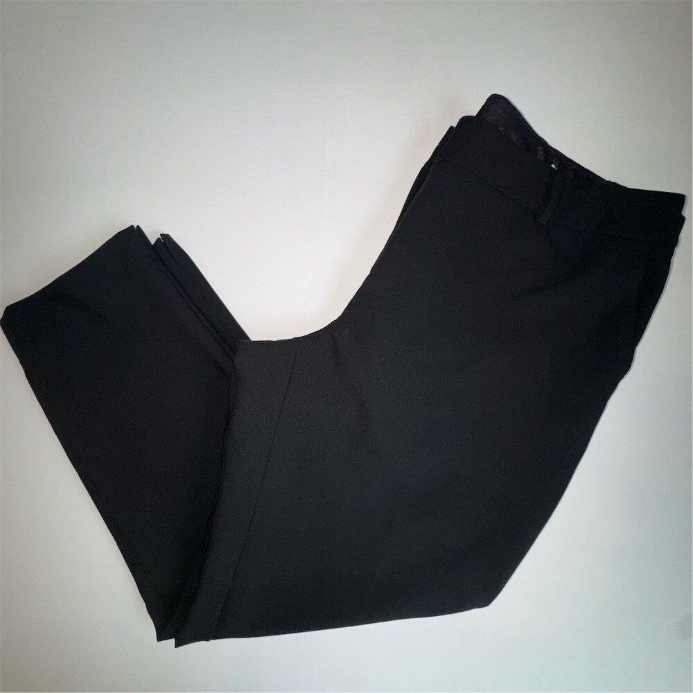 Talbots Hampshire Ankle Dress Pants Womens Size 18W Black Workwear Office